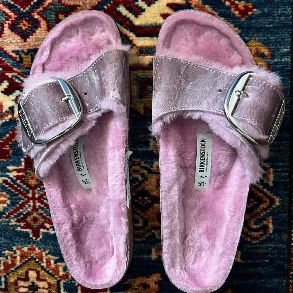 Birkenstock Madrid Big Buckle Shearling